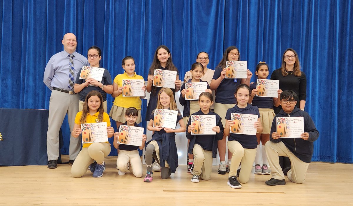 NBB_Elementary's tweet photo. Congratulations 🎉 to our 4th Grade Buzzin' Bees who had their awards ceremony today. We're so proud 👏 of you. Special thanks to our PTA for providing the pins for our students. #yourbestchoicemdcps #yourbestchoicenbb #beegreat @SuptDotres @mdcps @MDCPSSouth. https://t.co/mIxe1yZaIJ