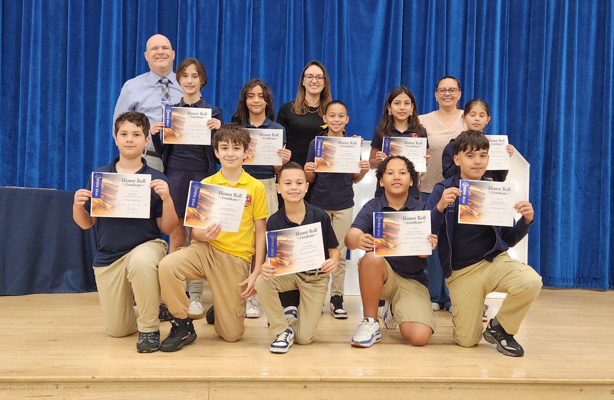 NBB_Elementary's tweet photo. Congratulations 🎉 to our 4th Grade Buzzin' Bees who had their awards ceremony today. We're so proud 👏 of you. Special thanks to our PTA for providing the pins for our students. #yourbestchoicemdcps #yourbestchoicenbb #beegreat @SuptDotres @mdcps @MDCPSSouth. https://t.co/mIxe1yZaIJ