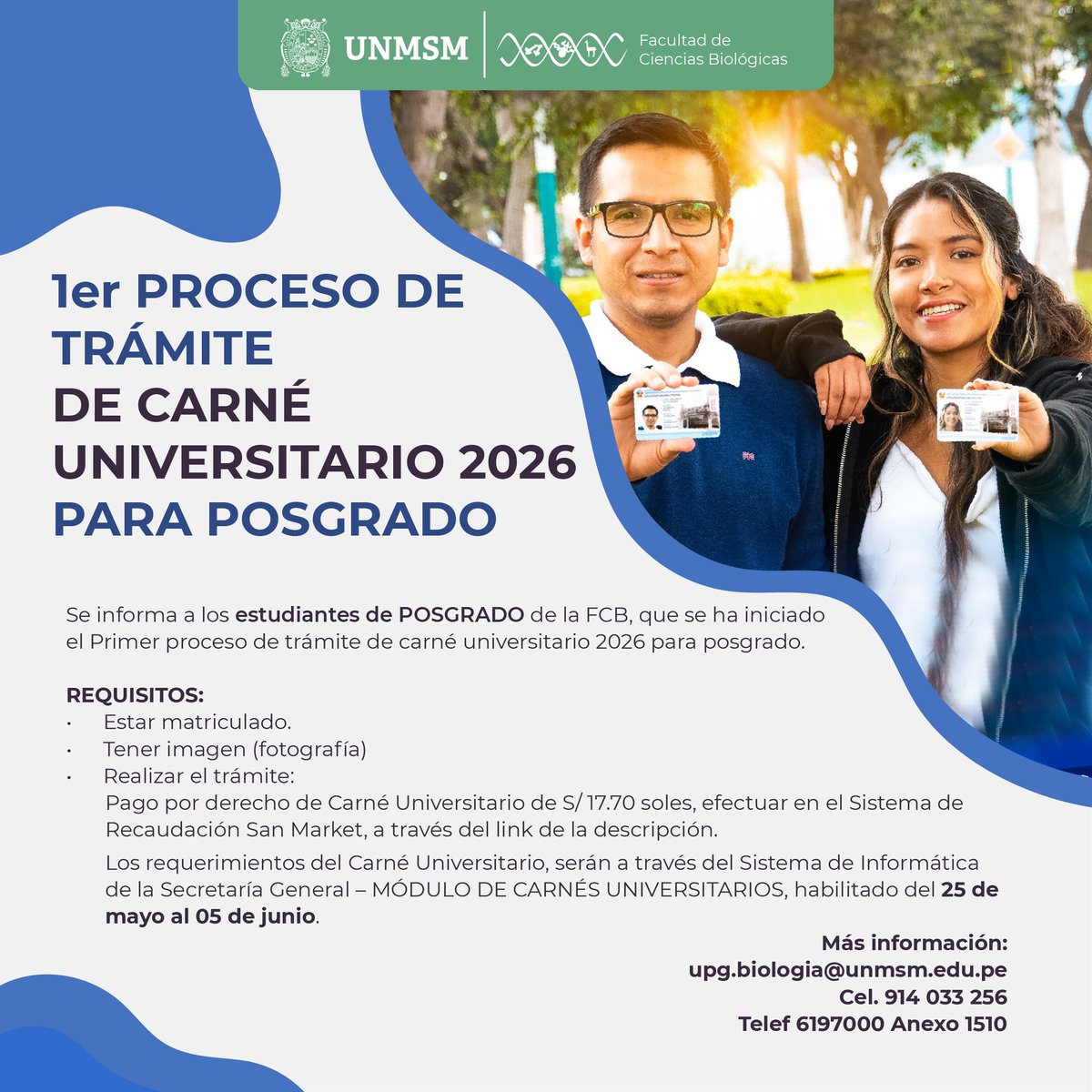 Ciencias Biológicas - UNMSM tweet media