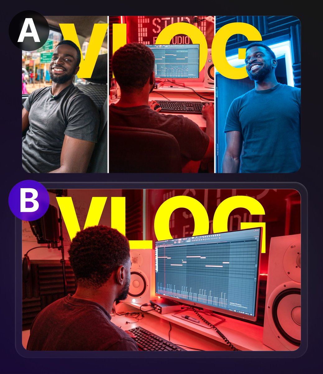 CliBAgency's tweet photo. Recent thumbnails
A or B? https://t.co/P0LtgVll6P
