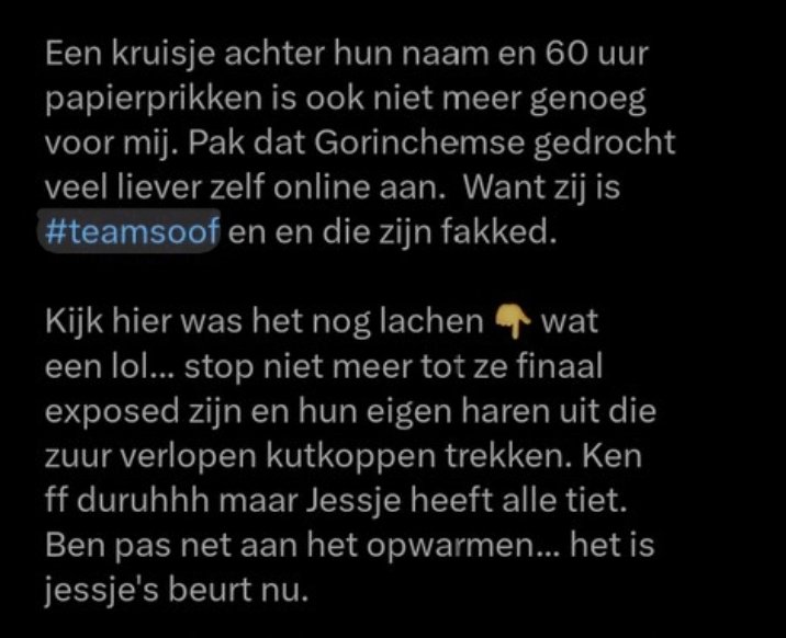 soofprano's tweet photo. @RebelWithout2 Iemand vond de hashtags #teamsoof en #jesuissoof niet zo leuk 🤪

(Laatste ss zie je bovenaan "brocante hammie" met dr teamtepelkloof opmerking, dat is Nancy Bastiaans Lommen) https://t.co/glDBKgleZK