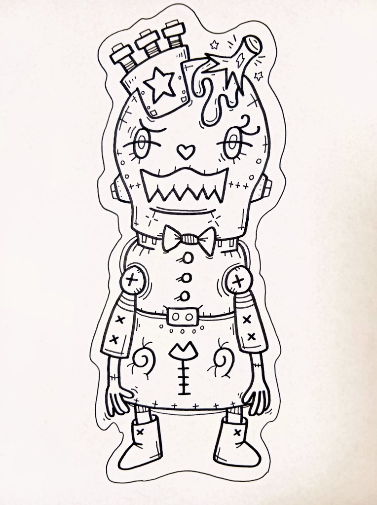 xjADhcPf7iQizDR's tweet image. なすびのドール工房。笑

#人形
#drawing
#イラスト