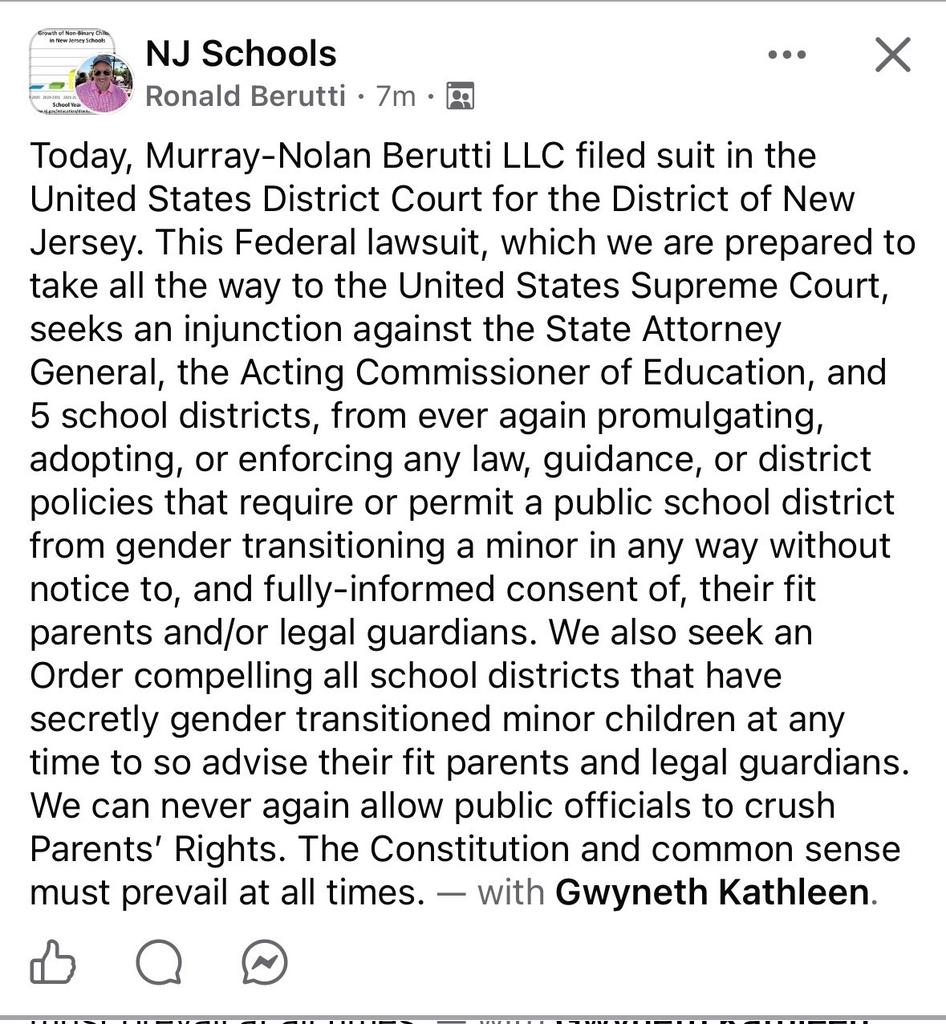 fight4newjersey's tweet photo. Parents across NJ are sending the message to all schools to repeal policy 5756 . https://t.co/1oGHOBhiZJ