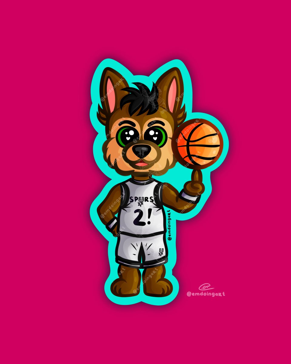 Game day in San Antonio just hits different.

I drew the Spurs Coyote for tonight’s game… and I’m feeling lucky 👀

If the Spurs win tonight, all orders placed tomorrow >> 4.29 will come with a FREE Home Game Edition Coyote fan art sticker.

No code needed.