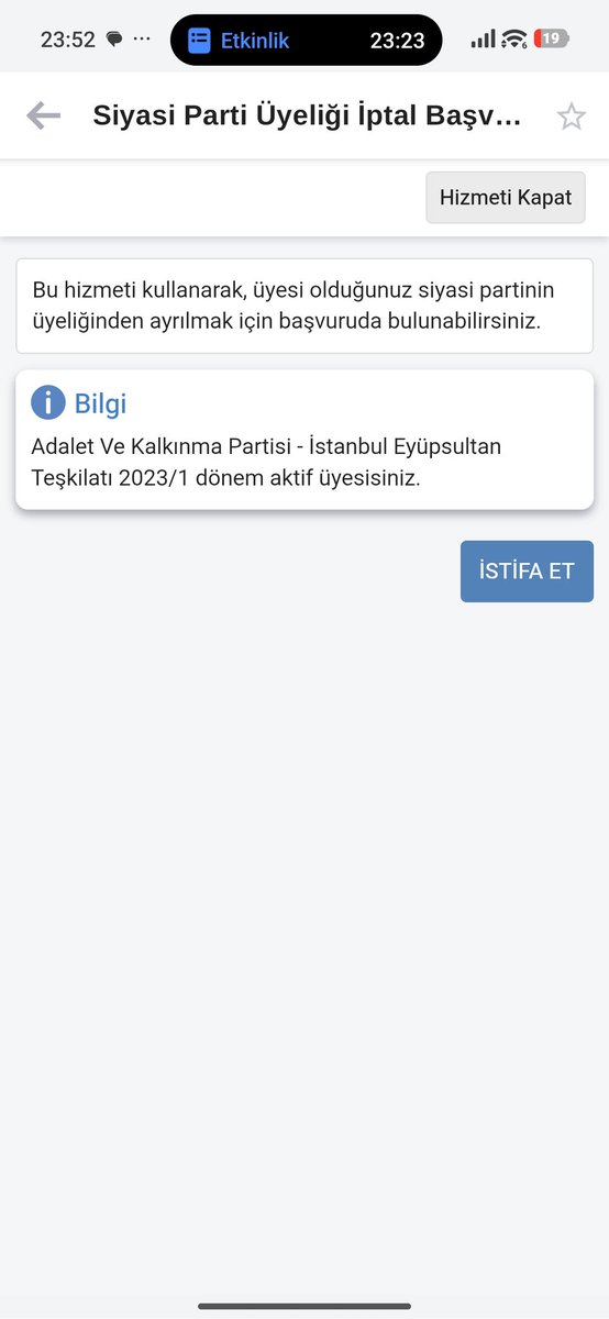 serdalyildizz's tweet photo. @drcetiner Kura çekilişine hak kazanmıştık  çekilişe 5 gün kala iptal ettiler bende siyasi parti üyeliğimi  iptal ediyorum hayırlı uğurlu olsun 😎 https://t.co/loGRs25Qpr