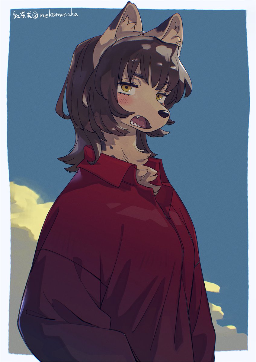 そう言えばあまり三白眼のキャラって描いたことないなぁ👀