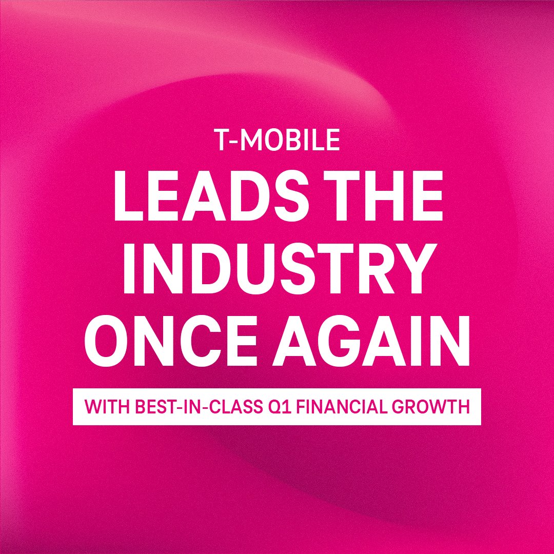 JaysonDuran's tweet photo. .@TMobile keeps the momentum going with another industry-leading quarter 🙌 https://t.co/a4qPvY6AU1

#TeamMagenta https://t.co/4vh3sFC2sF
