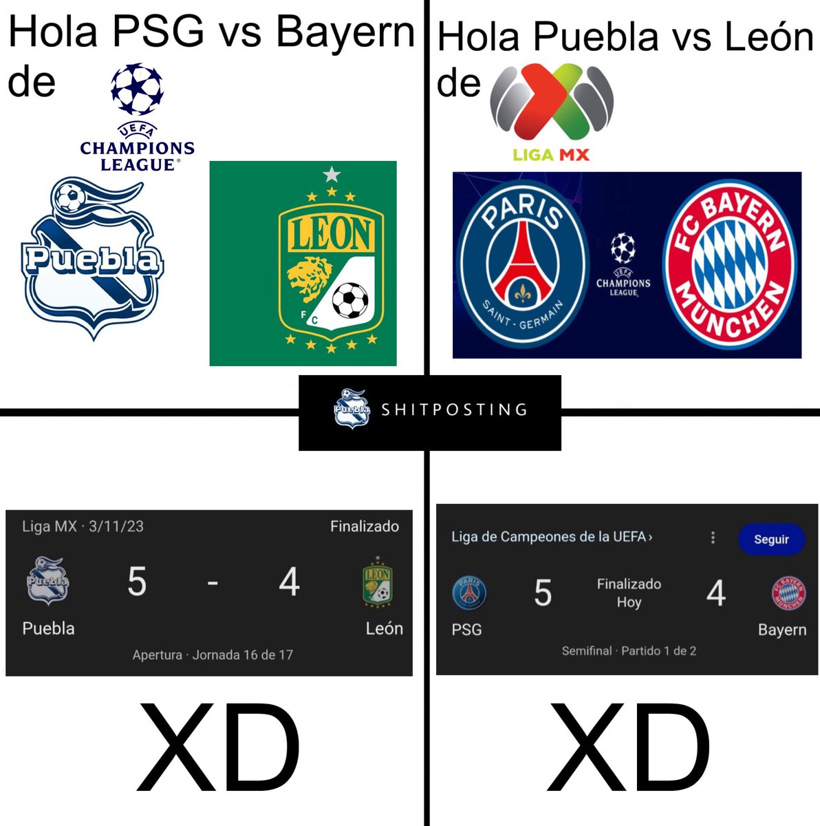 La Champions imitando a la liga MX