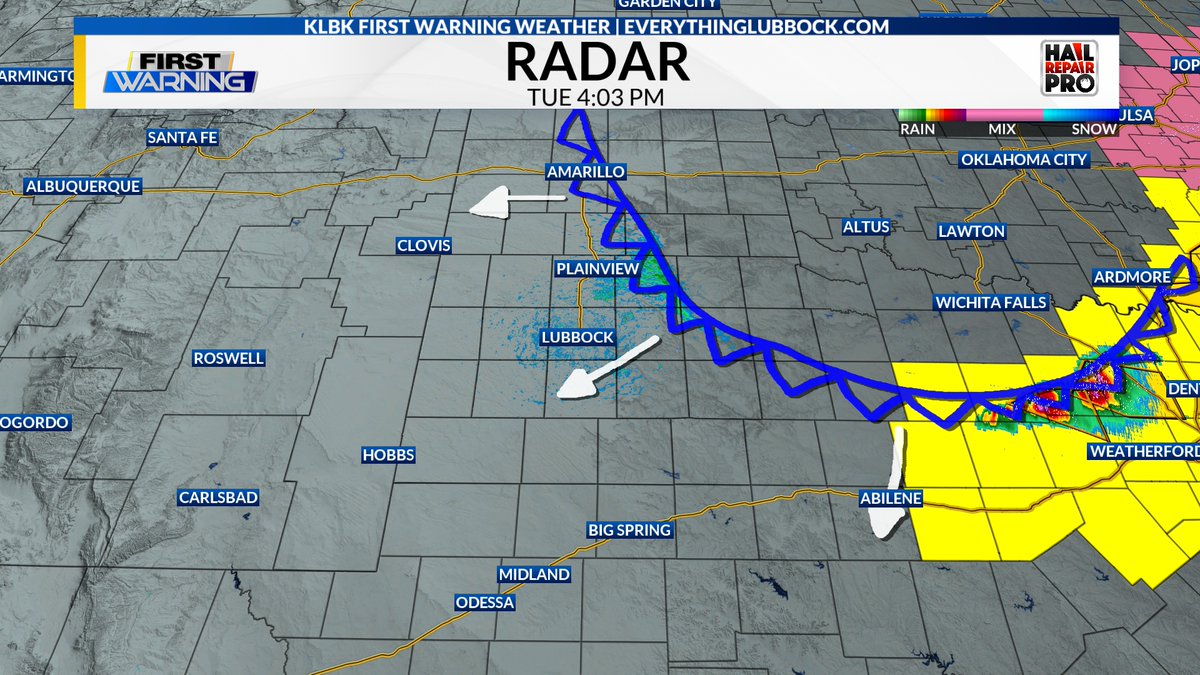 jrileywx's tweet image. 4:03 PM CDT 04/28/2026 - Our cold front is slowly making its way into the region this afternoon. Ahead of the front, it is warm and windy. Once the front passes through tonight, clouds will build and cooler air will filter in! A much cooler, cloudier day is in store for our