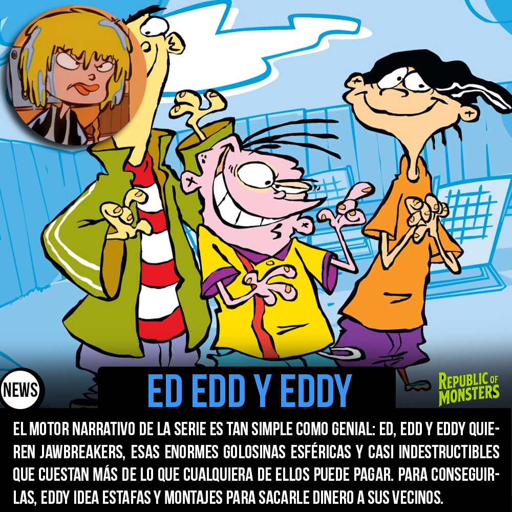 Frikitaker's tweet image. Lee la reseña completa en mi web oficial.
republicofmonsters.com.mx/ed-edd-y-eddy-…
#ededdneddy #cartoonnetwork #cartoon #retrocartoon