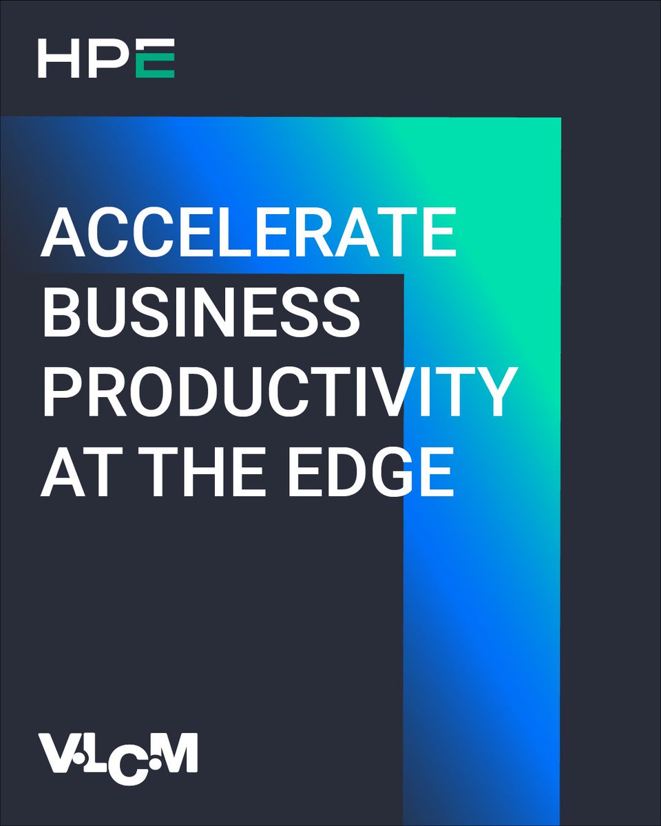 vlcmtech's tweet photo. Your edge business requires a different approach. VLCM and HPE can help you meet the demands of edge computing with faster, more informed decision making to deliver real-time insights and power any workload. https://t.co/ZkqORIBRsp https://t.co/JxBH5nheBt
