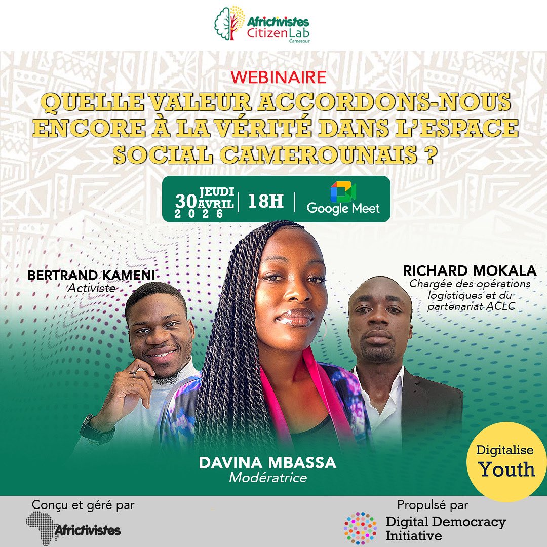 AfricTivistes Citizen Lab Cameroun tweet media