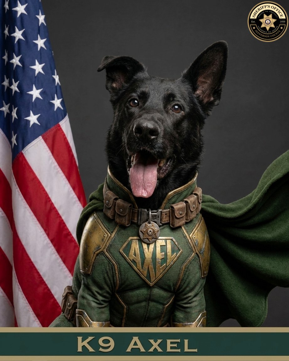 Happy 8th Birthday to K9 Axel!

National Superhero Day feels like the perfect day to celebrate one of our very own heroes, K9 Axel.

Axel, a German Shepherd born in Germany and trained in sunny Florida, proudly serves as a Patrol/Narcotics dog. Today, he turns 8 years old, which