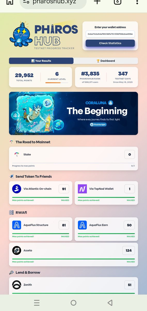 umer_aloo's tweet photo. @Kiwi_Nod 

I believe actions are more important than words. I was one of the top testers on the Pharos testnet, just check my stats. I passed every hurdle, only to be ignored by the Pharos team. I was hoping for at least 2,000 PROS in the airdrop, but the big "No" from team https://t.co/UAEDQ78BH2