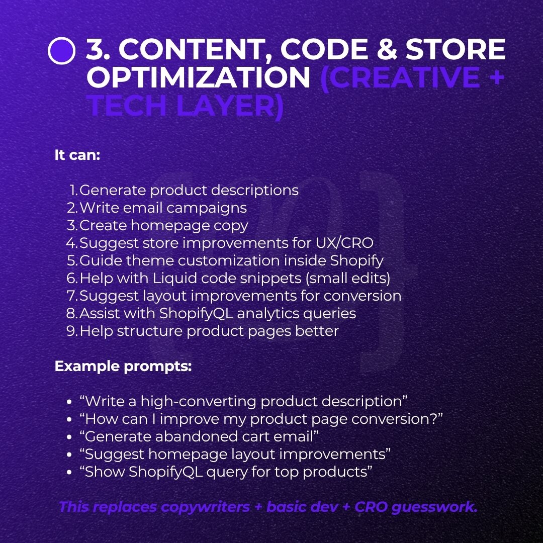 DavidJason1820's tweet image. Shopify Sidekick AI is getting smarter!

Comment “SIDEKICK” and I’ll break down how you can actually use it to improve your store.

#Shopify #ShopifyTips #Ecommerce #CRO #ConversionRateOptimization #DTC #OnlineBusiness #Entrepreneur #AIAutomation #EcommerceGrowth #ShopifyStore