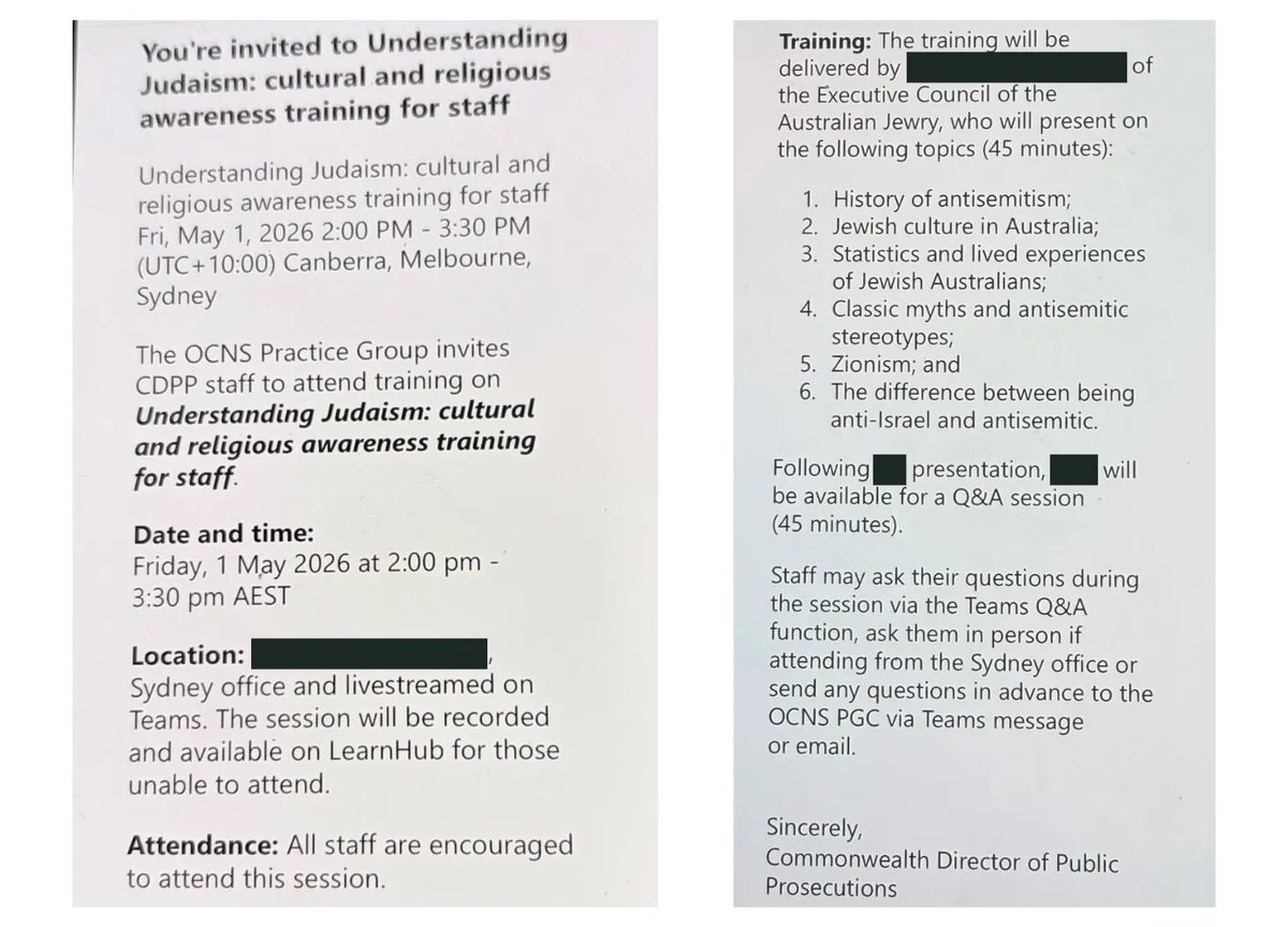 Deepcut News exclusive: pro-Israel group to train federal prosecutors on ‘cultural awareness’
‘Several CDPP staff said to be "shocked, frustrated and disappointed" that a lobby group has been invited to speak..
ECAJ has been a longtime supporter of the controversial IHRA