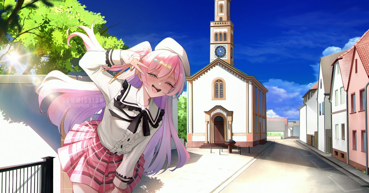 Inkspirate_art's tweet image. Summer ☀️

Commission for @Chikido_ 
#OC #artwork #illustration