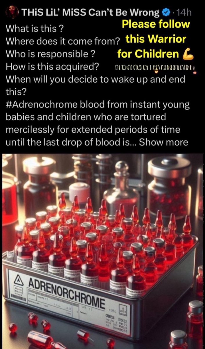 tampathalyn17's tweet image. [ 🩸 Adrenochrome] 
#TheWorldIsAwakening