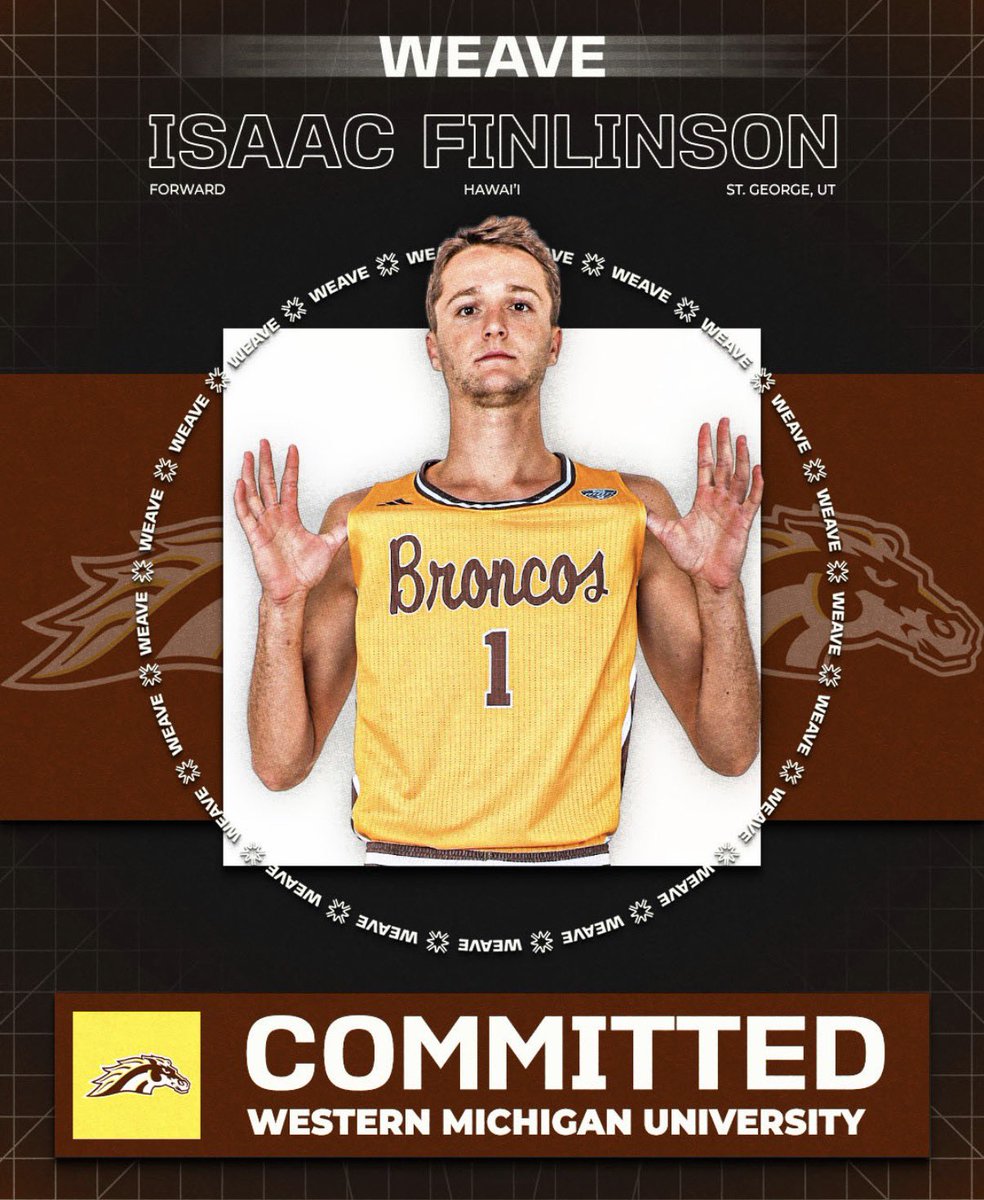 WEAVE's tweet image. Together with Isaac Finlinson we are excited to announce his commitment to Western Michigan University. #WEAVE 🧶