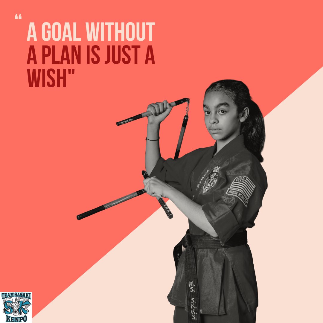 sasakikenpo's tweet image. “A goal without a plan is just a wish.”
We want our students to dream big, but also learn how to make those goals real through effort, consistency, and discipline. That’s a life skill that goes way beyond the mat. #MartialArts #GoalSetting #Oxnard