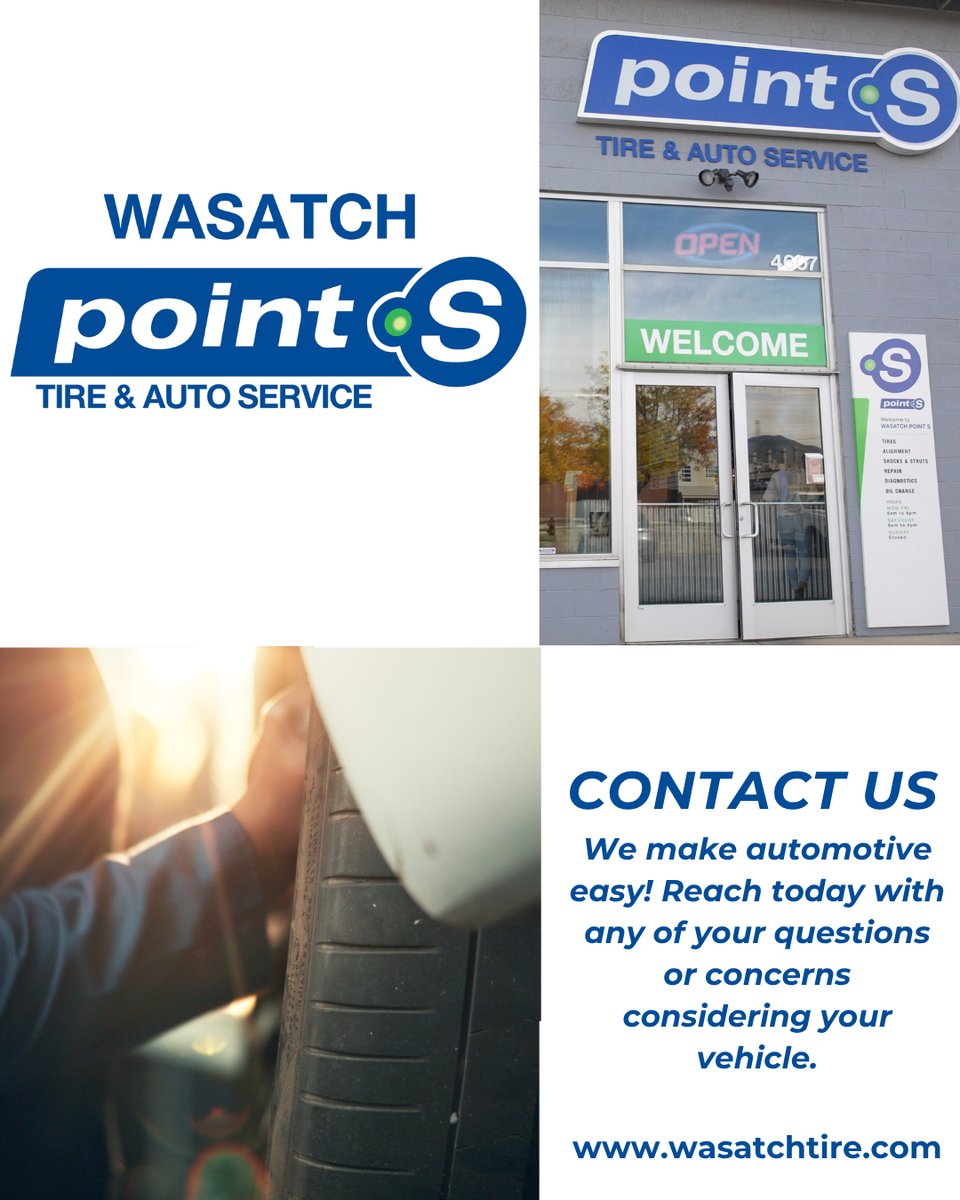 WasatchPointS's tweet image. It’s Tire Tuesday here at Wasatch Point S! 🛞🚗😁 What do you need to think about when buying tires for your vehicle? Check out the post below to see what to keep in mind! 👇😁#TireTuesday #Tread #tires #Wasatchtireandauto#makingautocareeasy #utahautomotive #pickingtires