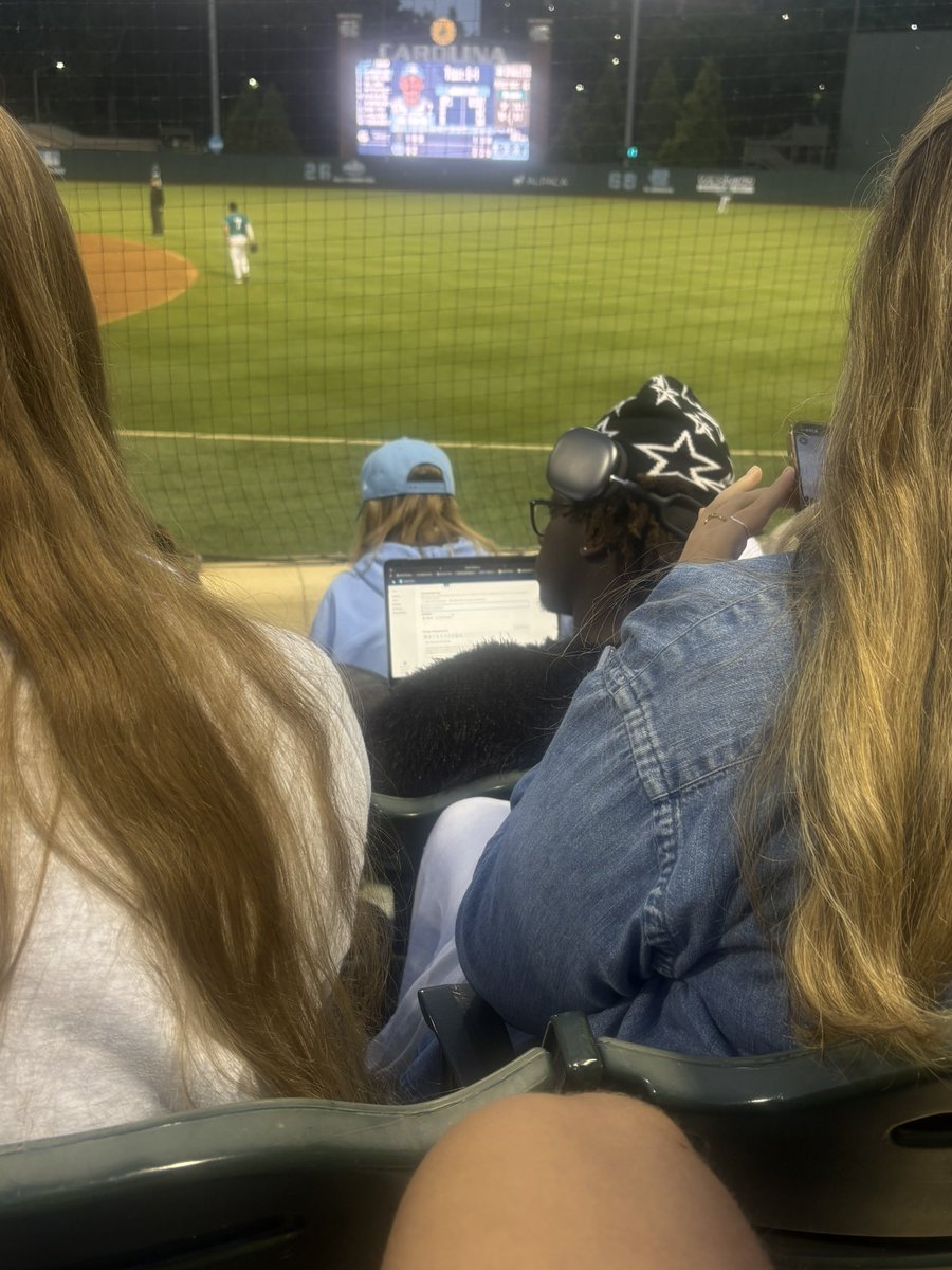 BMcbraders21837's tweet photo. Bet you’ll never be able to guess which school is doing homework at the UNC vs Costal Carolina game #nuke #squid https://t.co/FeFkVfbfIT