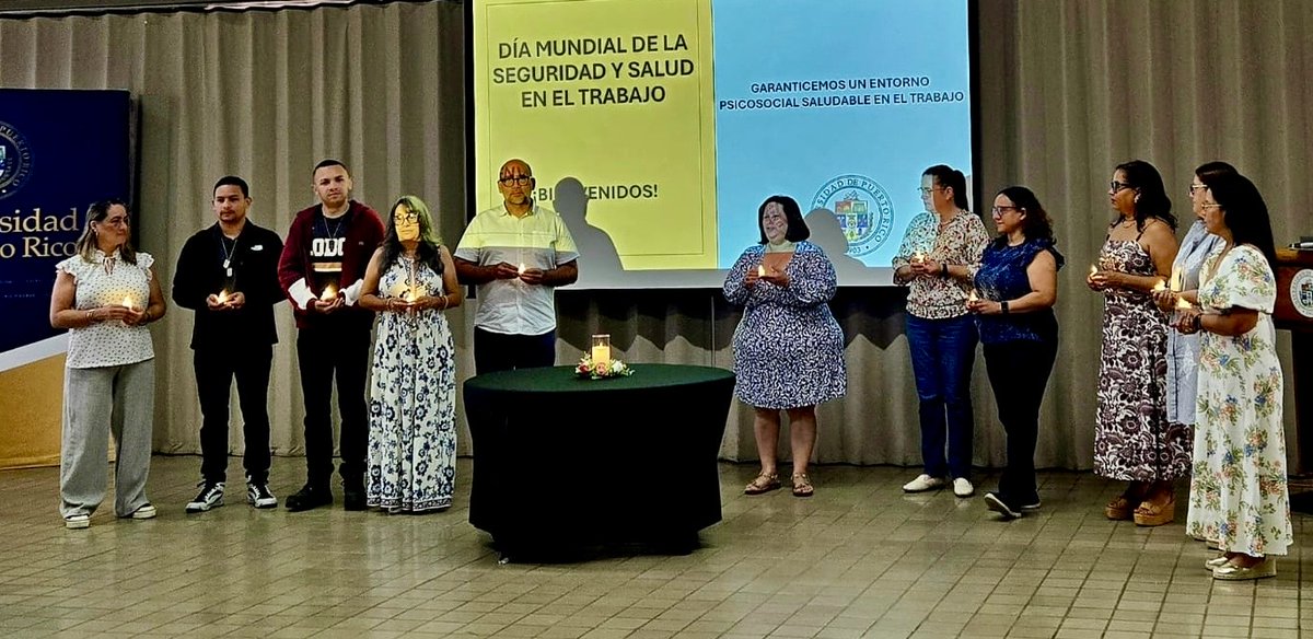UPRHComunica's tweet image. Hoy la #UPRH dijo presente en la ceremonia de apertura del Día Mundial de la Seguridad y Salud en el Trabajo 2026, celebrada en la Administración Central. Durante la jornada se ofrecieron los talleres “Estrategias para el manejo efectivo del estrés laboral” y “Estrategias para
