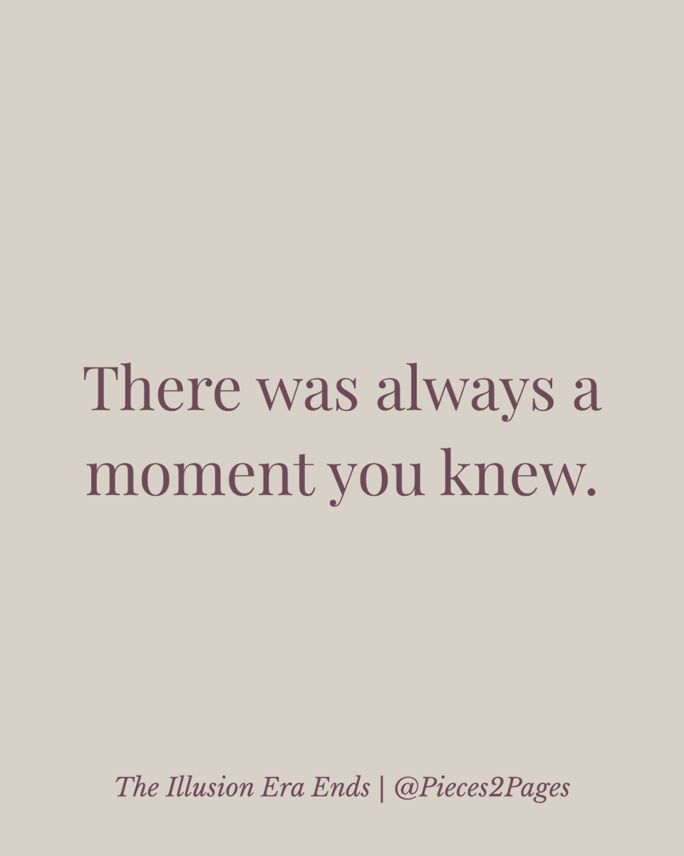 pieces2pages's tweet image. You felt it.
You just didn’t want to accept it.

→ amazon.com/author/pieces2…

#thepromisetrap #datingtruths #intuition #selfawareness #healing