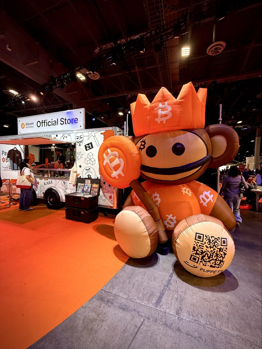 BREAKING: A giant "Bitcoin Puppet" has been spotted at The Bitcoin Conference in Las Vegas