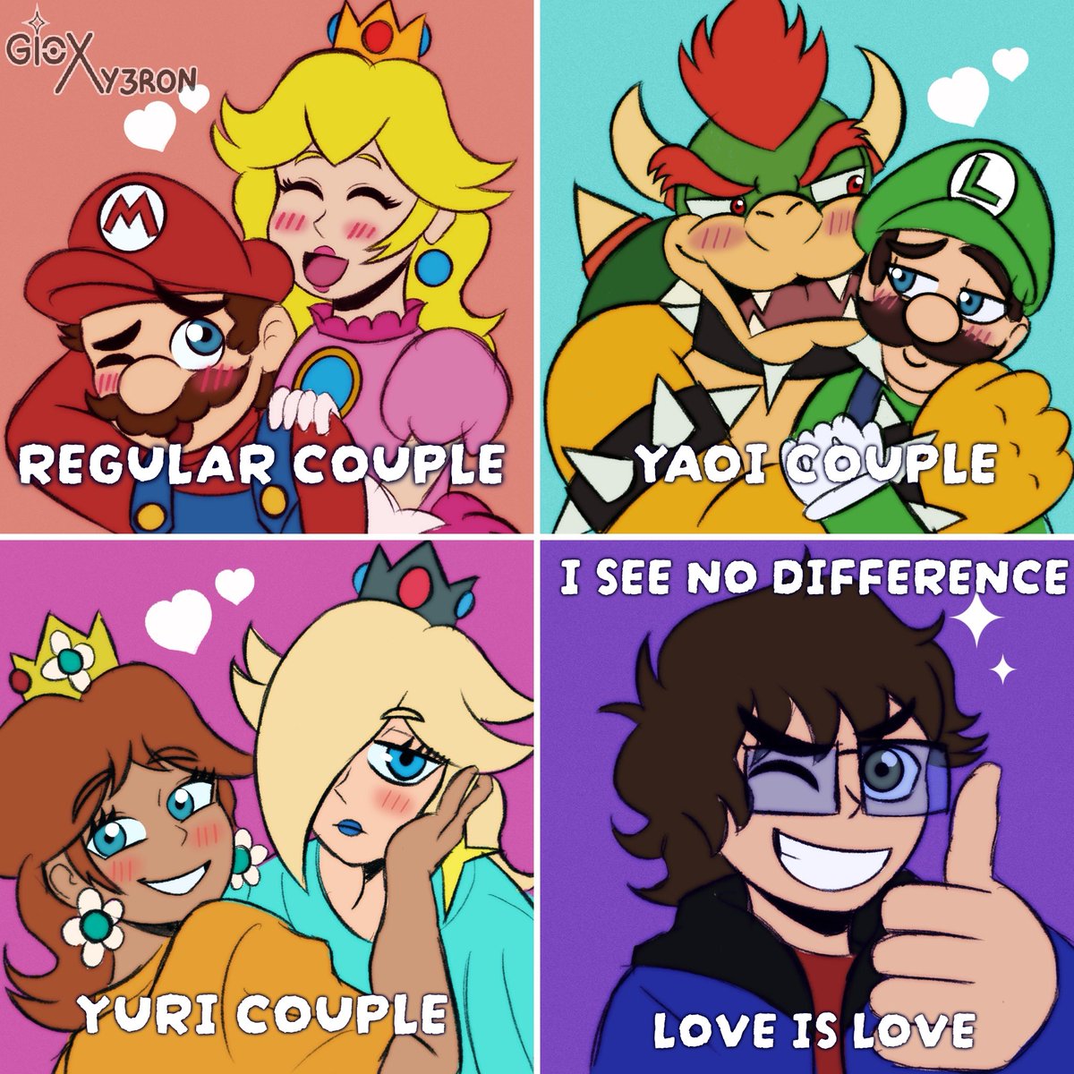 Gioxy3ron's tweet photo. My Tomodachi Life experience in a nutshell🏝️

#supermario #mareach #bowuigi #daisylina https://t.co/Rnj49HT7th