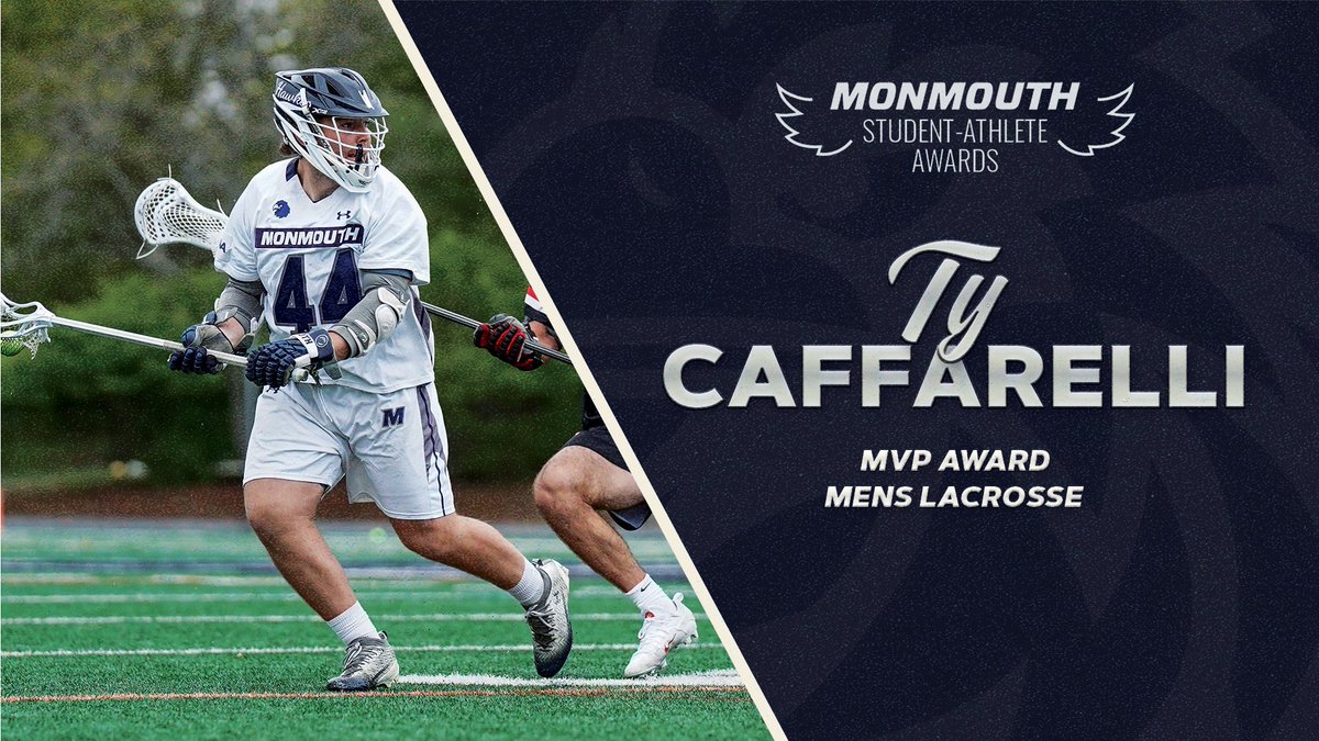 MonmouthMLAX's tweet photo. Plenty of broken records and now a Team MVP 🏅

Congrats, Ty!

#FlyHawks || @CaffarelliTy https://t.co/FVmQz3NWnK