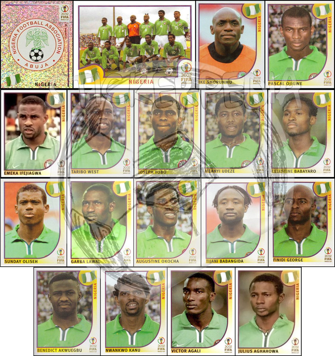 Stickerpedia1's tweet image. Nigeria WC 2002 #panini