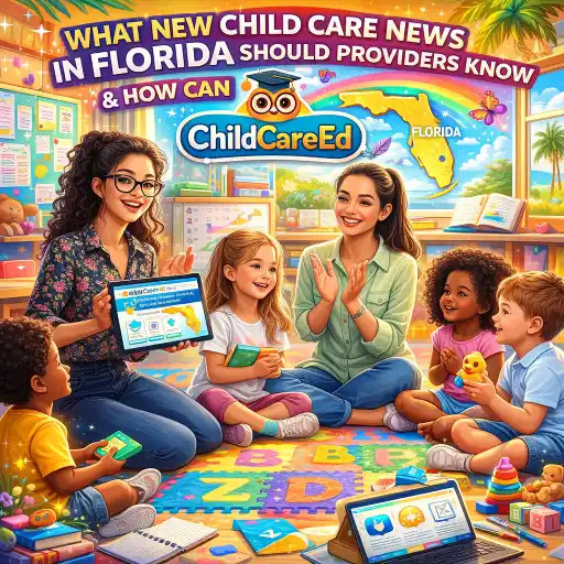 ChildCareEd's tweet image. #Florida #childcare #providers #VPK What new child care news in Florida should providers know and how can ChildCareEd help?: Child care in Florida is undergoing rapid policy and funding changes — including eased inspections and employer-run site rules,… dlvr.it/TSGnbh