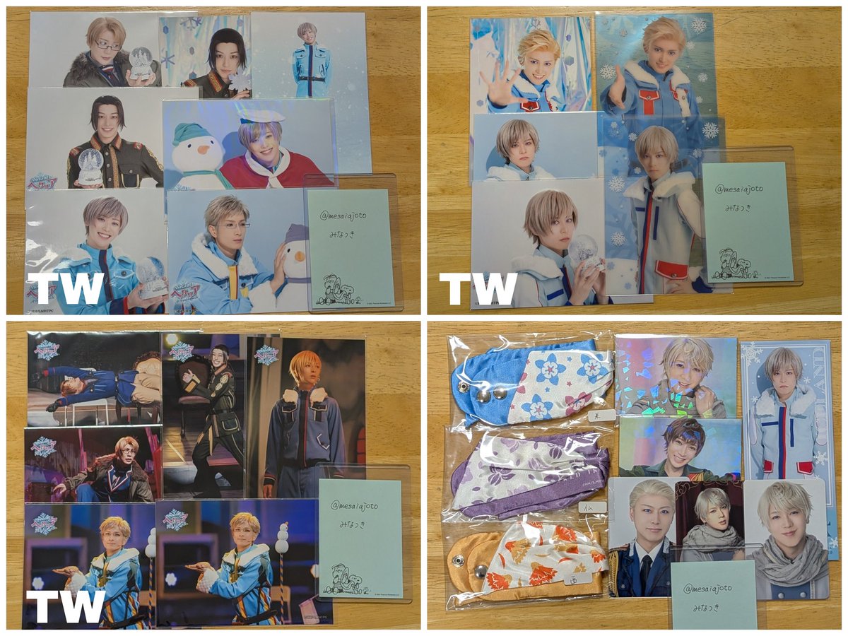 mesaiajoto's tweet photo. 【交換/譲渡】 ヘタコン ヘタミュ WC SW GW NW WW FW GLW TW ランブロ リストバンド トレカ

譲) 1～3枚目
露 典 氷
過去作: 北伊 独 日 米 仏 露 中 墺 西 普 蘭 芬 典 丁 諾 氷

求) 4枚目
北伊 英 南伊
定価

✅はグラッテ(お譲りは500円)
求は買取も可能です(各1)
4/29昼夜公演前後でのお手渡し https://t.co/2ajZA6Zebg