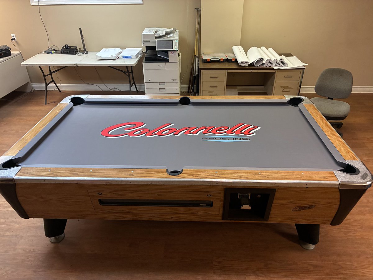 ATeamPoolTable's tweet image. New logo for the customer and installation 🫡
A-Team Pool Table Services
Call us at: (201) 538-5428

#pooltableservices #pooltable #billiards #newjersey #newyork #billiardtable #pooltablerefelting #pooltablemoving #pooltablemove #pooltablesetup #pooltablerepair #move
#pooltables