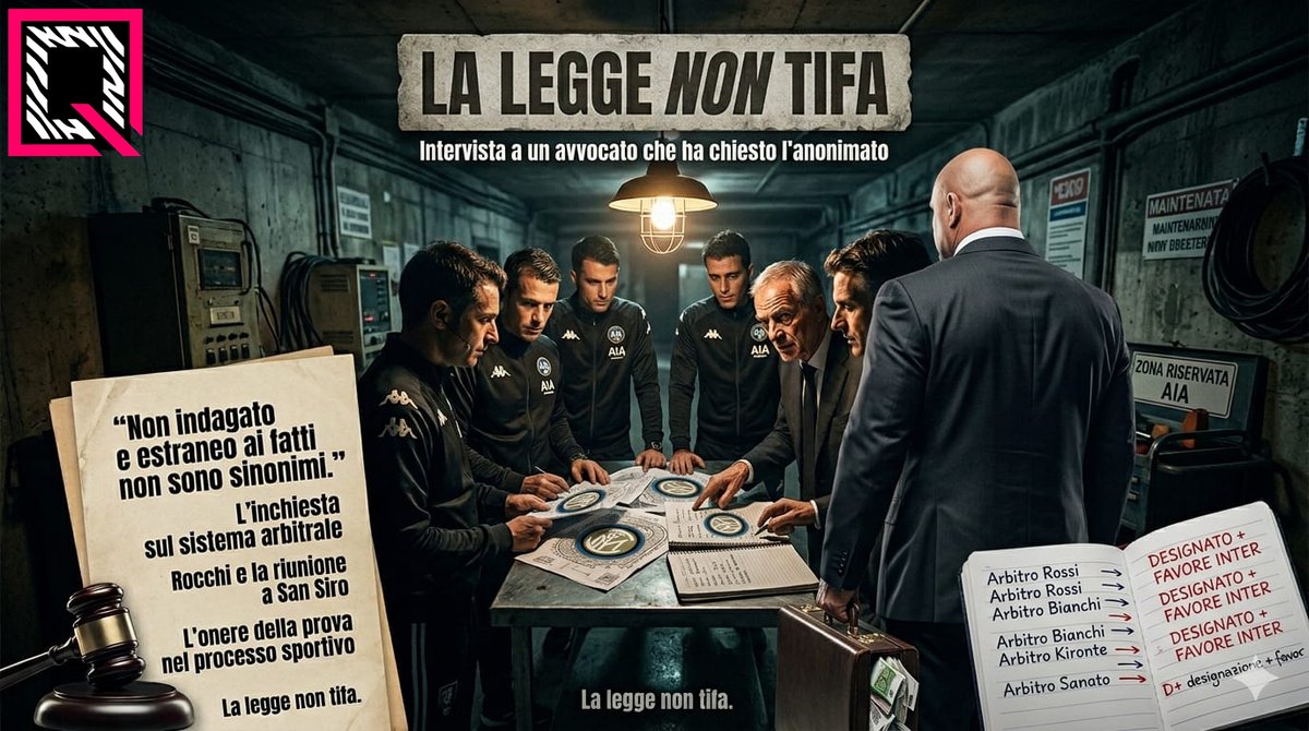 QuotidianoBN's tweet image. 🛑Due semplici ragionamenti Logici sull'incontro segreto di San Siro (link nel primo commento).
📍La riunione per scegliere gli arbitri graditi all'#Internon era alla sede #AIA.
Non era alla #FIGC.
Era a #SanSiro.
❓ Se #Rocchi sceglieva arbitri "graditi all'Inter"…come faceva a