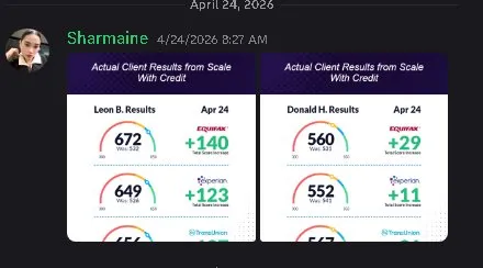 ScaleWithCredit's tweet photo. We've been quietly changing people's financial lives for the last 90 days

Here's what that actually looks like in numbers:

Cameron K. came in with a 622 score across all 3 bureaus

Left with 741 Equifax. 746 Experian. 738 TransUnion
+119. +124. +122

In one cycle

Chi Ho L. came in with a 525 score

Left with 621 Equifax. 627 Experian. 625 TransUnion
+96. +102. +100

Nearly 100 points across every bureau simultaneously
Jose M. came in with a 551

Left with 595 Equifax. 635 Experian. 622 TransUnion
+44. +75. +71

Angel R. came in with a 513

Left with 563 Equifax. 647 Experian. 647 TransUnion
+50. +79. +77

Tonya G. came in with a 497

Left with 547 Equifax. 580 Experian. 547 TransUnion
+50. +70. +37

Leon B. came in with a 532

Left with 672 Equifax. 649 Experian
+140. +123

That last one is not a typo

140 points on Equifax. 123 points on Experian. From a 532

Here's what these numbers actually mean in the real world:

Cameron went from a 622 to a 741. That gap is worth roughly $400-$500 per month less across his mortgage rate, auto loan, car insurance, and credit card APR. $5,000-$6,000 per year. 

From a number that took one cycle to move

Chi Ho went from a 525 to a 625. That gap is the difference between locked out of everything useful and qualifying for $80K-$150K in 0% business funding. 

Between getting denied for an apartment and getting approved. Between 28% APR on a car loan and 6%

Leon went from a 532 to a 672 with a 140 point jump on Equifax. Numbers like that don't happen by accident. They happen when you find what's actually dragging the score down and remove it the right way

Every single one of these results came from the same process

Full credit audit across all 3 main bureaus and all 5 shadow bureaus. Identification of every approval killer inquiries, collections, address mismatches, utilization 
spikes, reporting errors. 

Dispute execution across every channel simultaneously. Bureau disputes, direct furnisher disputes under FCRA 623, CFPB complaints on everything that survived two rounds

We don't send template letters and wait. We run every legal mechanism available at the same time and we don't stop until the file is clean

Most of these clients had been told their credit was just bad. That they needed to wait. That time was the only solution

Time is not the solution. 

The right process is the solution

These results are from the last 90 days alone

This is what we do every single day

(link in bio to work with us)