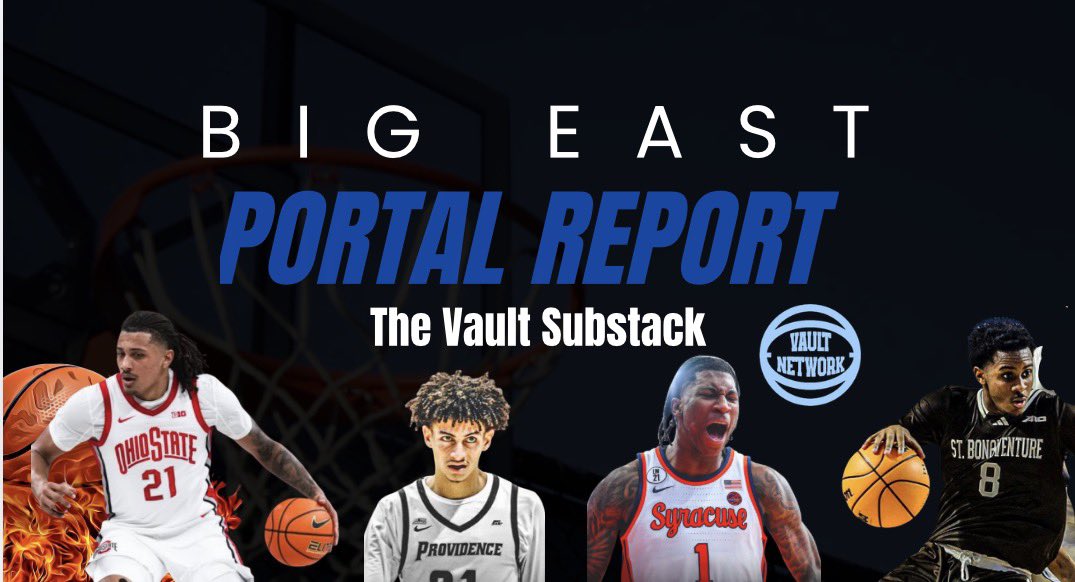 RhodyVault's tweet photo. ✍️ Big East Transfer Portal Update: Top Commitments in the Conference. 

Click link for the latest article on the Vault Substack. 

Article: https://t.co/AHy51AOwa4 https://t.co/I7lwFRAF85