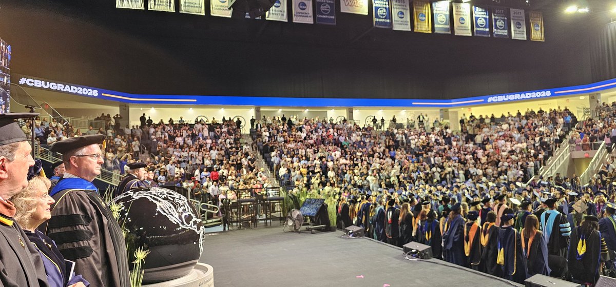 DrHBStokes's tweet photo. Fourth of 5  Spring Commencement  Ceremonies at California Baptist University.

Congratulations, Class of 2026 https://t.co/SzegiX6jR1