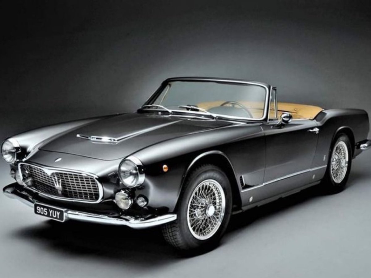 TheNorskaPaul's tweet image. It’s my bedtime &amp;amp; for tonights car I’ve decided to tease with a  
1962 #Maserati 3500 GTi Vignale Spyder.🤤

Only 250 were built between 1959-64 &amp;amp; featured Vignale coachwork &amp;amp; à 3.5L engine, one sold recently for $324k so I’ve no chance.😞😳

Goodnight ! 😂