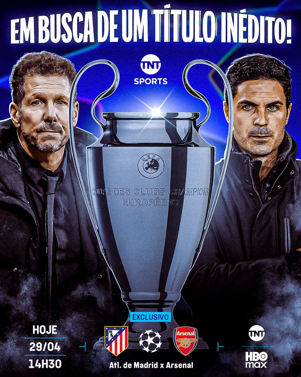 TNTSportsBR's tweet image. ELES QUEREM ENTRAR NA HISTÓRIA! ✍️ Tanto o Atleti quanto o Arsenal nunca venceram a #CasaDaChampions! Uma dessas equipes vai encerrar a temporada com a Orelhuda em mãos? 🤔 Assista a esse duelo exclusivo na @TNTbr e na @StreamMaxBR (bit.ly/4ojz64N)! #MFM #HBOMax #PréJogo