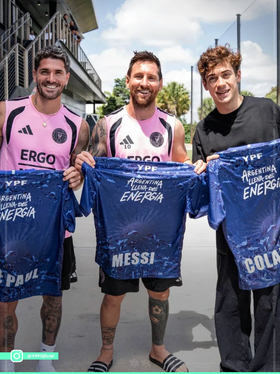 ¡QUE FOTÓN!

🇦🇷 | Franco Colapinto junto a Lionel Messi y a Rodrigo De Paul en el entrenamiento de Inter Miami para una campaña de YPF.