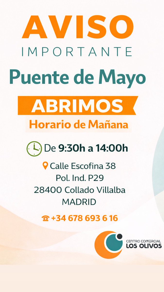 LosOlivosvillal's tweet image. #diadelamadre abrimos pero también TODO EL #puentedemayo así que ven desde YA a comprar ese #regalo especial. Somos #tupuntodeencuentro en #colladovillalba #flores #modafemenina #cuidadopersonal #shopping #parati #fouryou #madrid #sierrademadrid #sierradeguadarrama #moralzarzal
