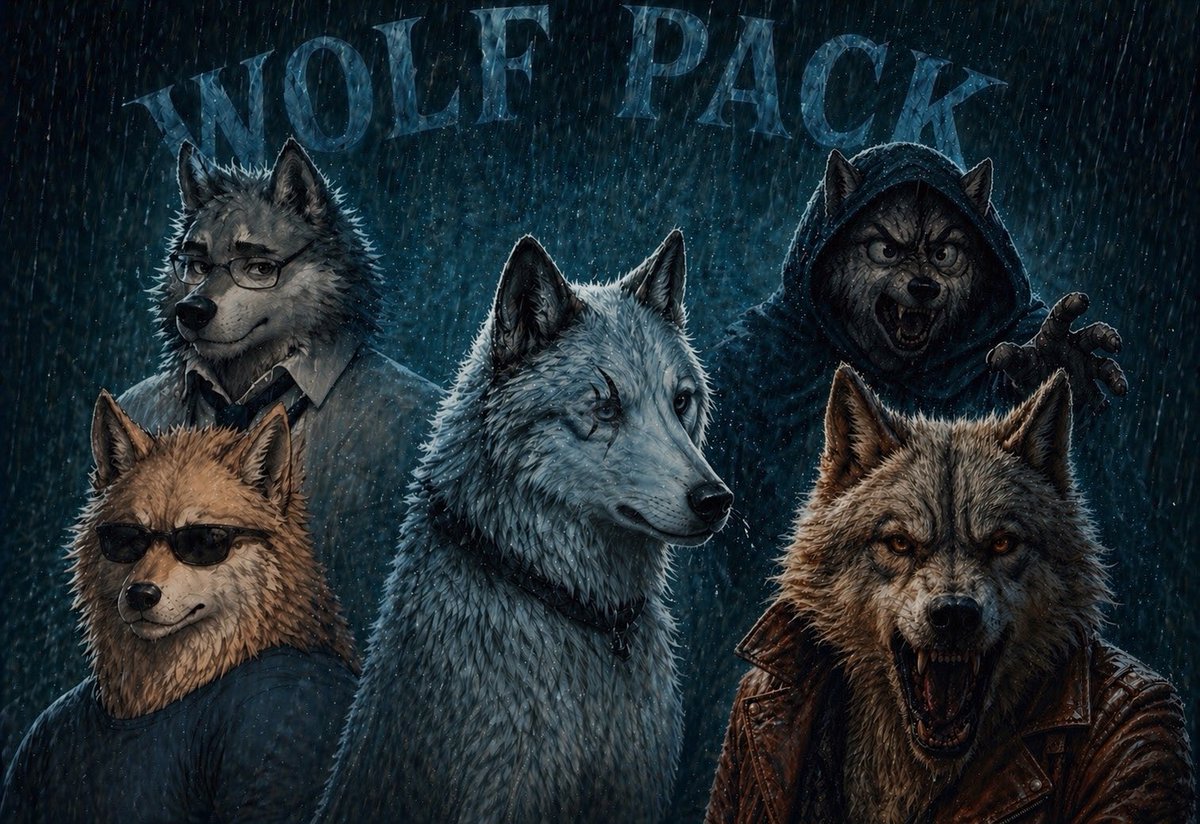 realsonofwolf's tweet image. I made 2
I decided Scarface should be our Alpha Wolf