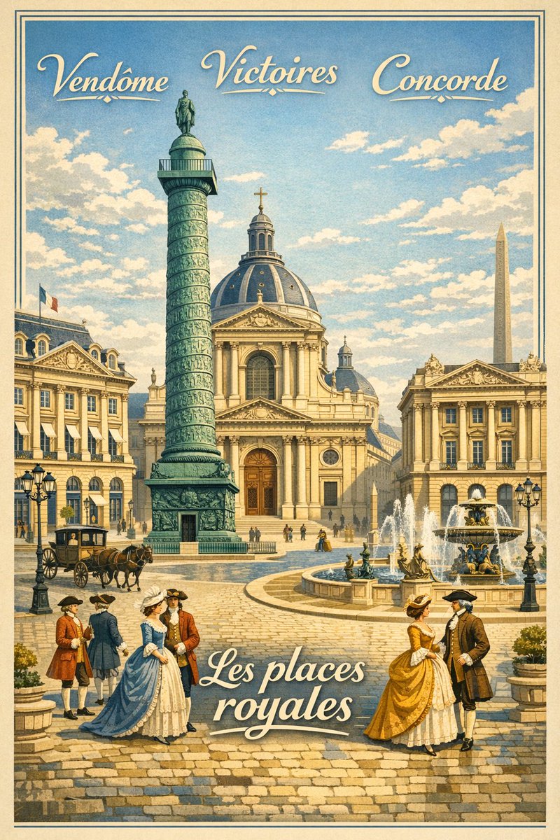 LesParisDLD's tweet photo. 🚶  prochaine visite guidée : ✨  "Places Royales : Victoires, Vendôme, Concorde" ✨
👉 https://t.co/VkZhEOGNnf
🗓️ -  Lundi 4 Mai 2026 10h30  🚶-📍RENDEZ-VOUS https://t.co/OZOIeoVye2