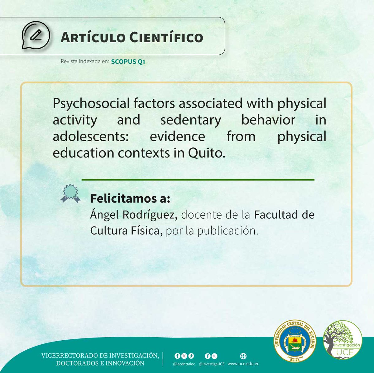 Investigación UCE tweet media