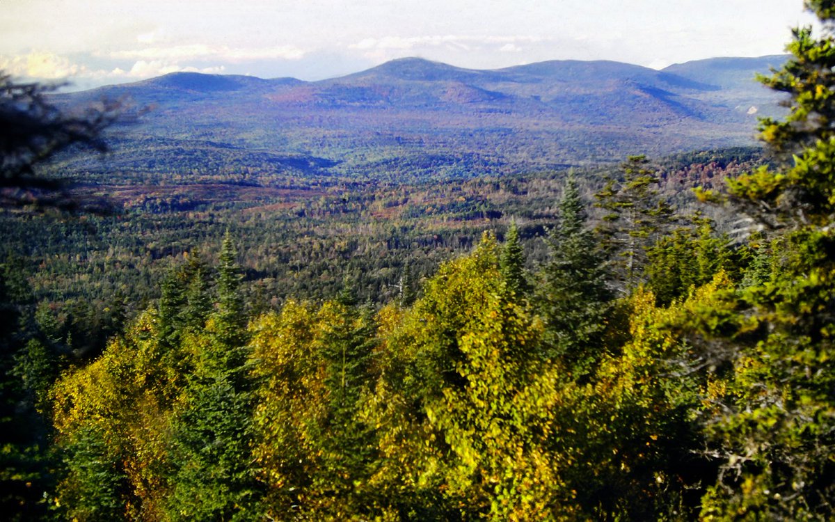 GSteffanos's tweet image. September 27, 1983: The Appalachian Trail continued eastward along a humpy and hummocky ridge.

#backpacking #hiking #outdoors #landscapephotography #Maine #nature #mountains #forest #AppalachianTrail