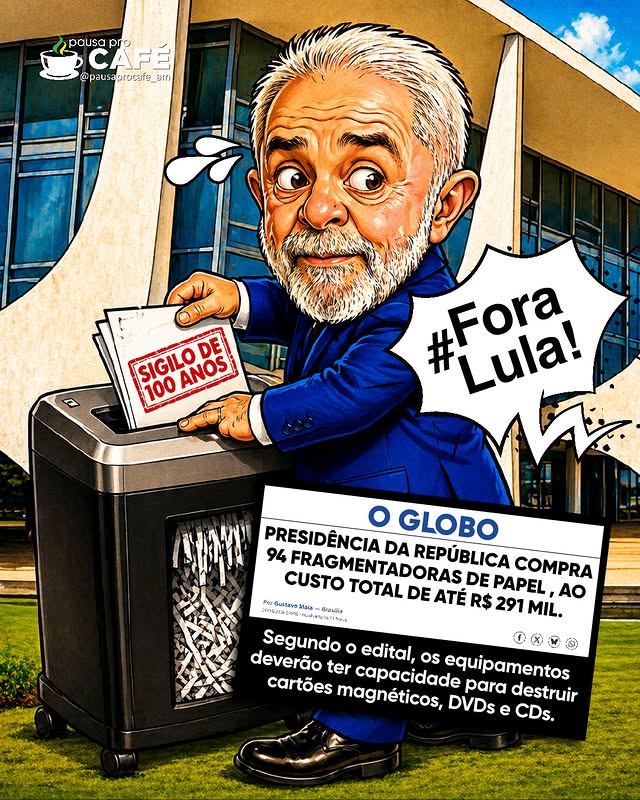 Lula vai triturar os sigilo de 100 anos.