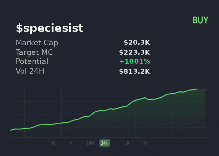 MohyBassem83524's tweet image. checked HGkp7RrYtK8YuANBw4c3rvEHQhsGR98f5Uc5vEaopump on @iScanLive 👇 $speciesist should reach $223.3K easy, buy  

 #Solana #Memecoin #Crypto #Degen #PumpFun #AlphaCalls #SolanaMemeCoin