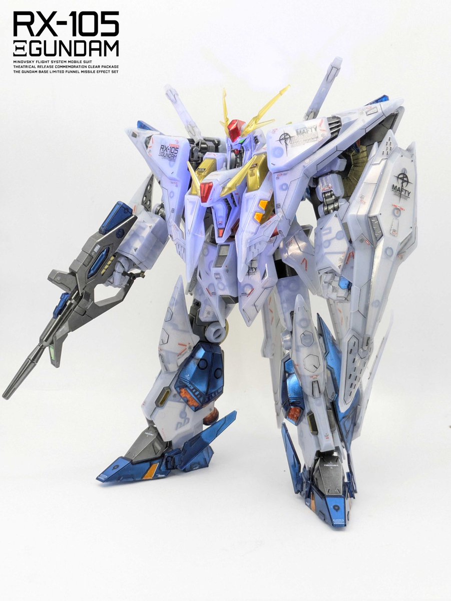 Ξガンダム 劇場公開記念クリアカラー メカニカルコアメッキ風で仕上げ
